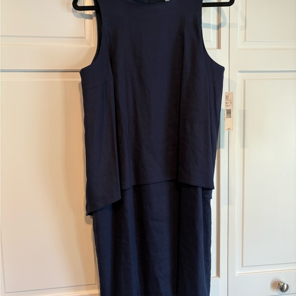 ANTONIO MELANI Navy Midi Dress